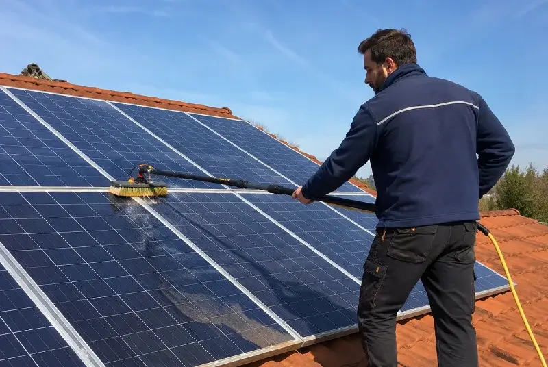 Nettoyage et entretien de panneaux solaires à Kindwiller